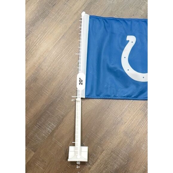 Football Car Window NFL Indianapolis Colts Ambassador Flag 12x16” Double Sided - Picture 4 of 4
